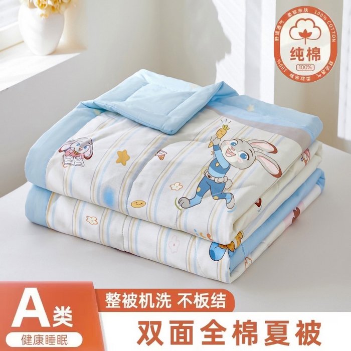 91家纺网 家纺一手货源 找家纺 （总）黛妮雅 2026新款全棉活性印花夏被(提供买家秀）