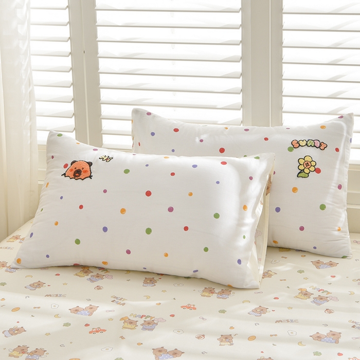 91家纺网 家纺一手货源 找家纺 乐窝家纺仓储 2026新款A类母婴级13370全棉纯棉毛巾绣四件套学生宿舍三件套单床单被套 卡皮巴拉