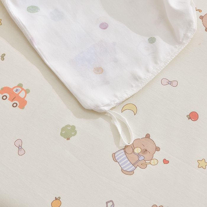 91家纺网 家纺一手货源 找家纺 乐窝家纺仓储 2026新款A类母婴级13370全棉纯棉毛巾绣四件套学生宿舍三件套单床单被套 卡皮巴拉