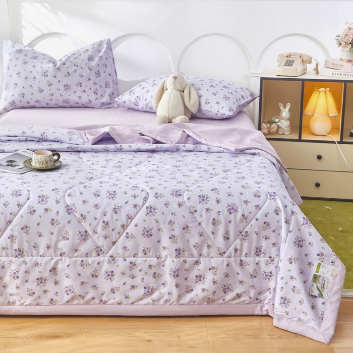 91家纺网 家纺一手货源 找家纺 （总）黛妮雅 2026新款全棉活性印花夏被(提供买家秀）