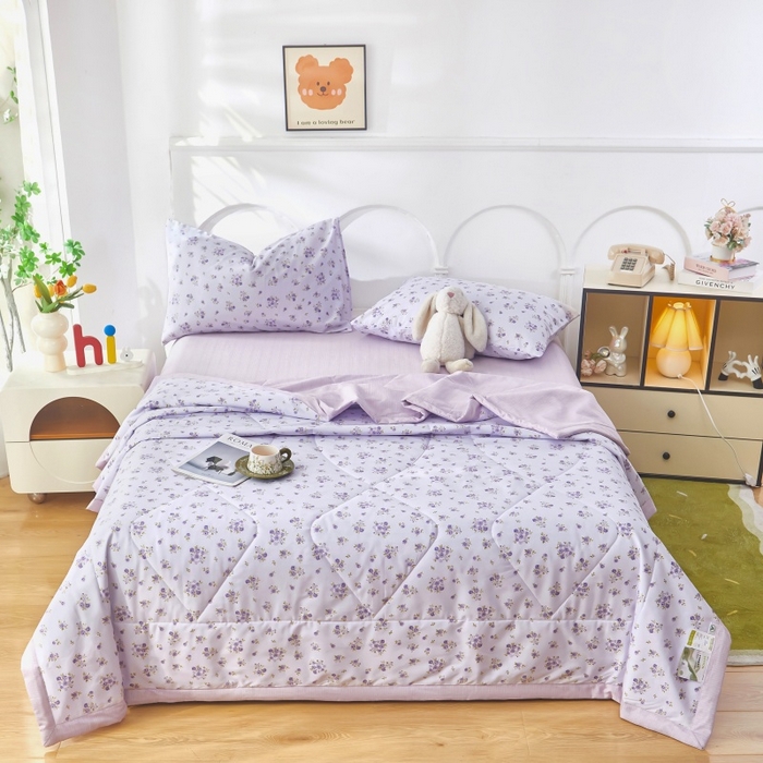 91家纺网 家纺一手货源 找家纺 （总）黛妮雅 2026新款全棉活性印花夏被(提供买家秀）