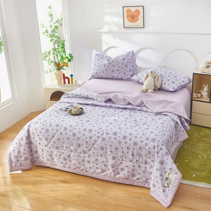 91家纺网 家纺一手货源 找家纺 （总）黛妮雅 2026新款全棉活性印花夏被(提供买家秀）