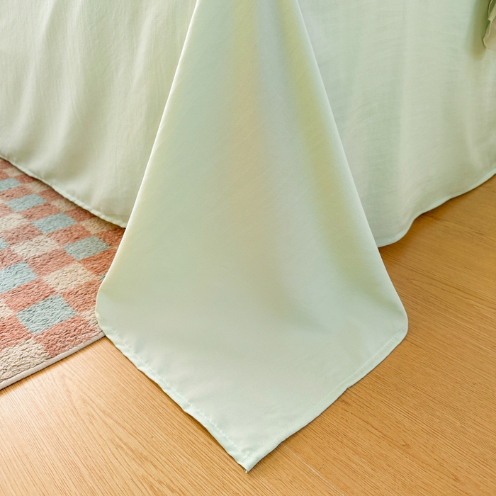 91家纺网 家纺一手货源 找家纺 逸尚阁家纺 2026新款水洗仿棉印花花边四件套-终版 蝴蝶结格圈