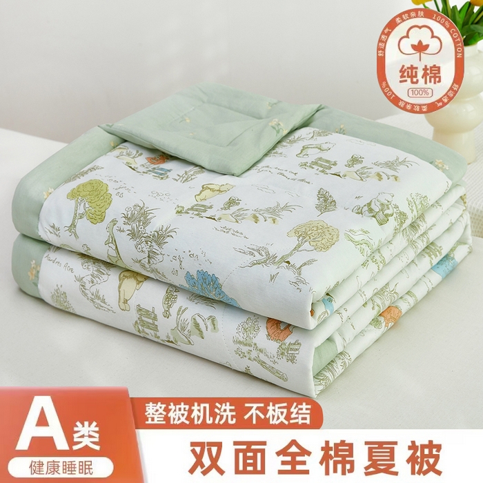 91家纺网 家纺一手货源 找家纺 （总）黛妮雅 2026新款全棉活性印花夏被(提供买家秀）