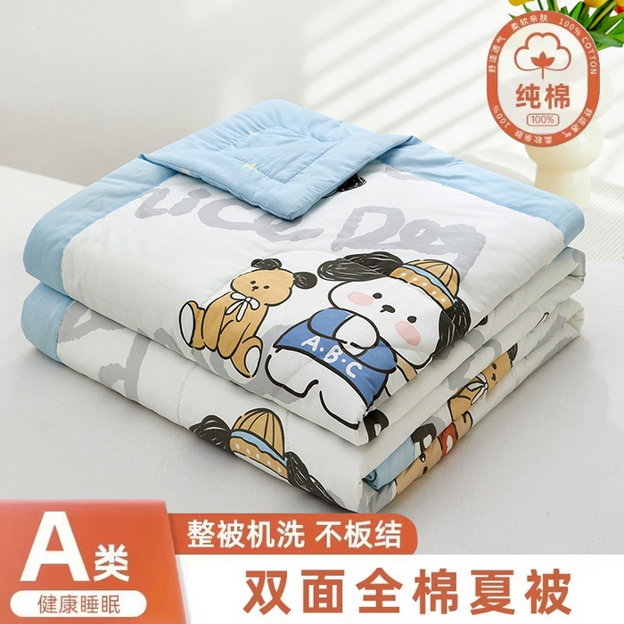 91家纺网 家纺一手货源 找家纺 （总）黛妮雅 2026新款全棉活性印花夏被(提供买家秀）