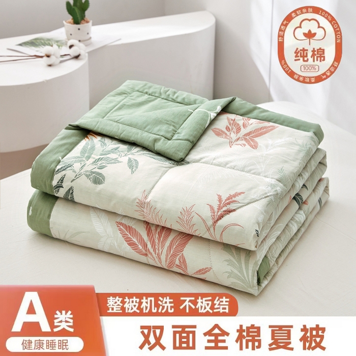 91家纺网 家纺一手货源 找家纺 （总）黛妮雅 2026新款全棉活性印花夏被(提供买家秀）