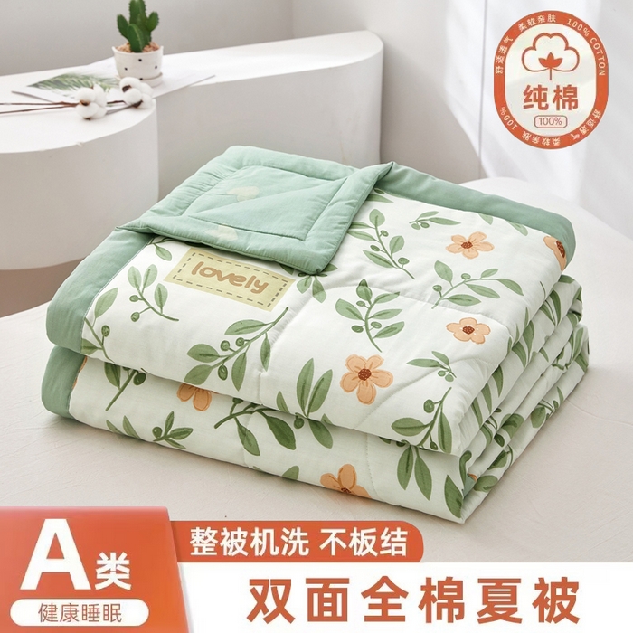 91家纺网 家纺一手货源 找家纺 （总）黛妮雅 2026新款全棉活性印花夏被(提供买家秀）