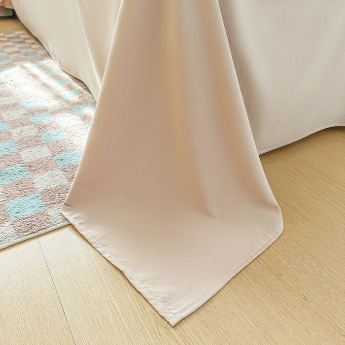 91家纺网 家纺一手货源 找家纺 逸尚阁家纺 2026新款水洗仿棉印花花边四件套-终版 偏爱的花语