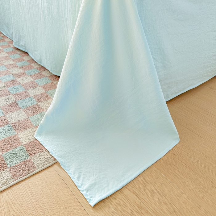 91家纺网 家纺一手货源 找家纺 逸尚阁家纺 2026新款水洗仿棉印花花边四件套-终版 天性狗狗乐园