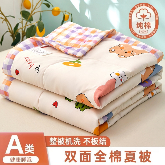 91家纺网 家纺一手货源 找家纺 （总）黛妮雅 2026新款全棉活性印花夏被(提供买家秀）