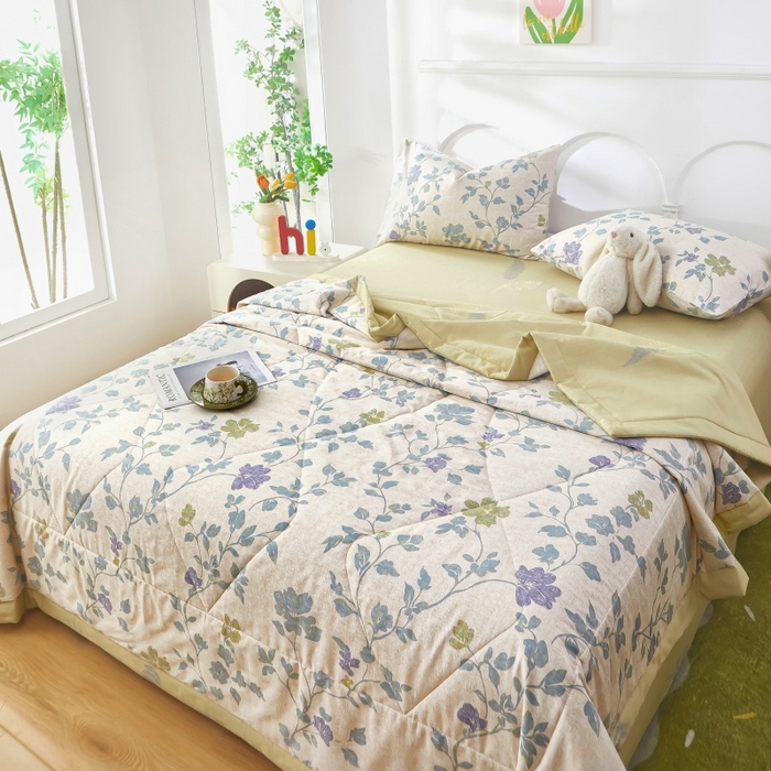 91家纺网 家纺一手货源 找家纺 （总）黛妮雅 2026新款全棉夏被