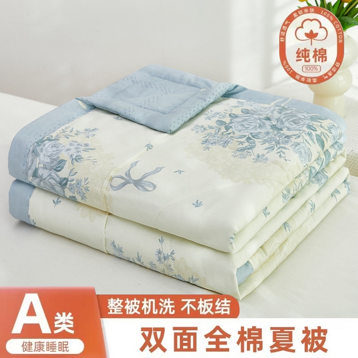 91家纺网 家纺一手货源 找家纺 （总）黛妮雅 2026新款全棉夏被