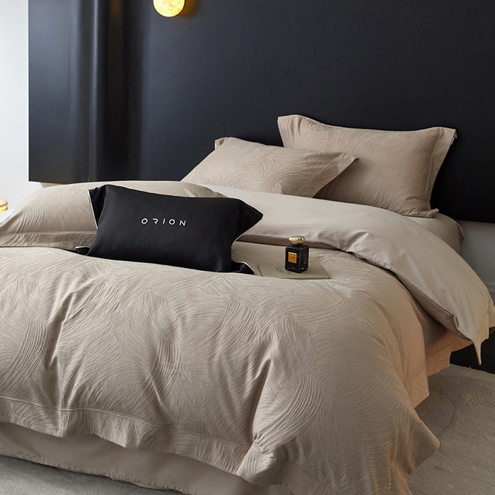 91家纺网 家纺一手货源 找家纺 薏思家纺 2026年新款全棉色织水洗提花 星灿鎏光