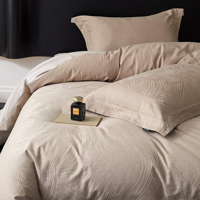 91家纺网 家纺一手货源 找家纺 薏思家纺 2026年新款全棉色织水洗提花 星灿鎏光