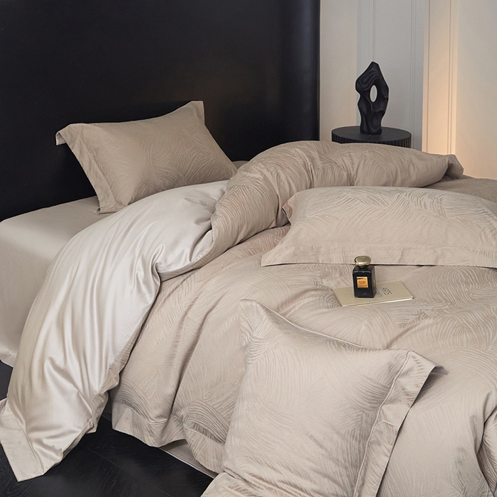 91家纺网 家纺一手货源 找家纺 薏思家纺 2026年新款全棉色织水洗提花 星灿鎏光