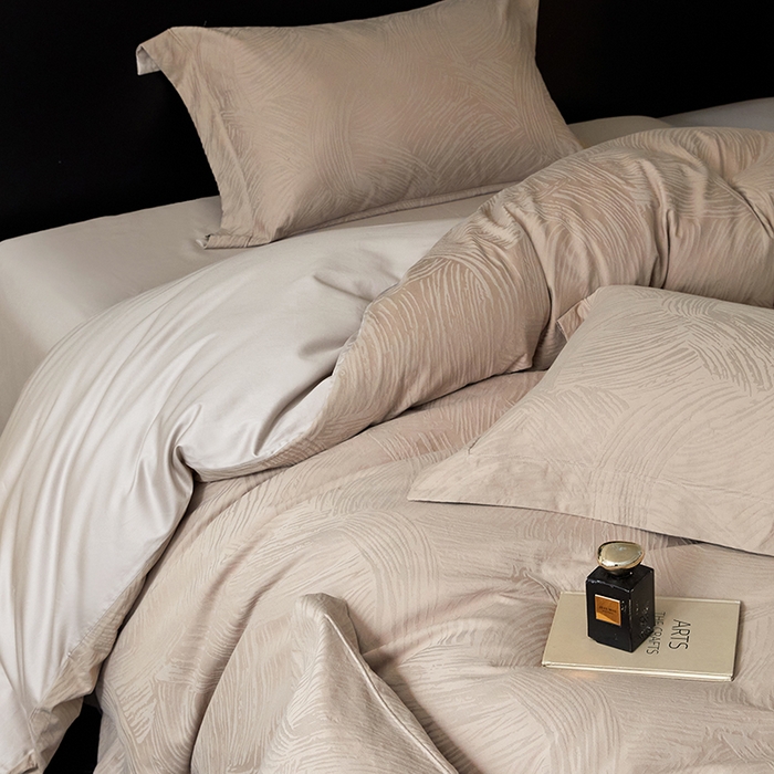 91家纺网 家纺一手货源 找家纺 薏思家纺 2026年新款全棉色织水洗提花 星灿鎏光