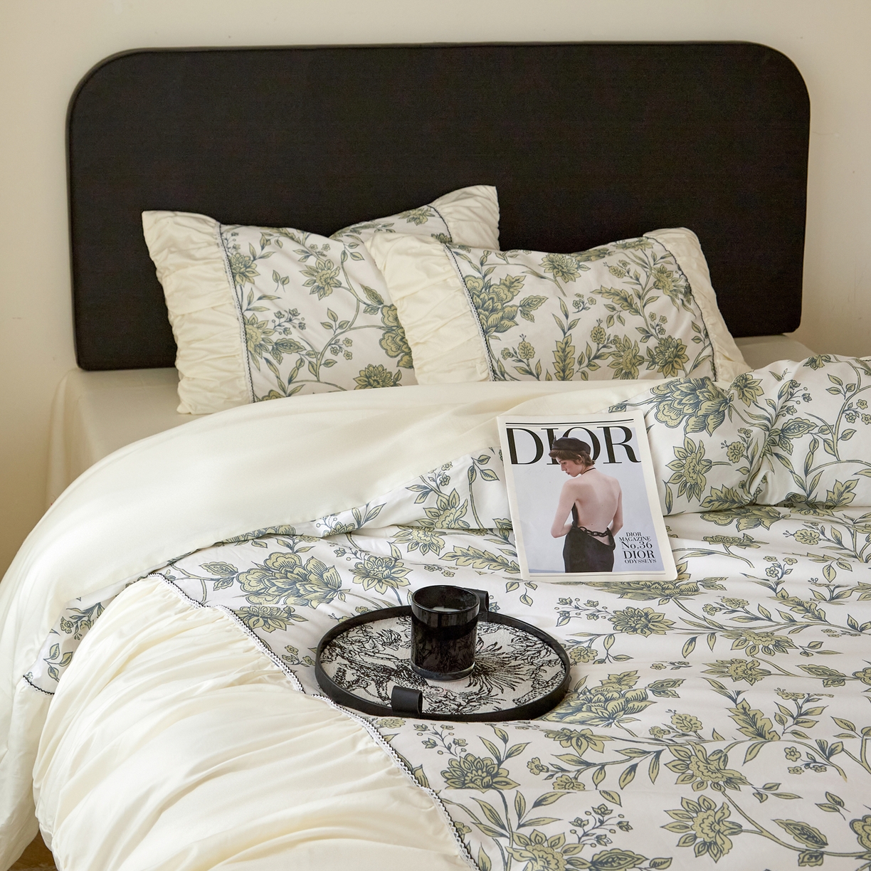 91家纺网 家纺一手货源 找家纺 （总）ONE TWO ONE 121 【会员-20】【控价商品】【提供买家秀】  2026新款韩版花边公主风100s长绒棉全棉床上用