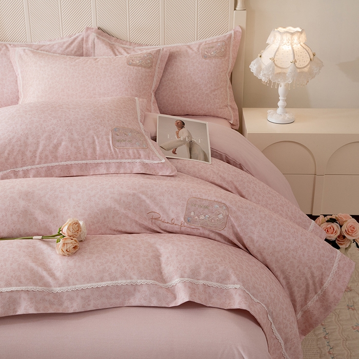 91家纺网 家纺一手货源 找家纺 （总）巧玲珑 2026新款新疆棉宽边刺绣四件套