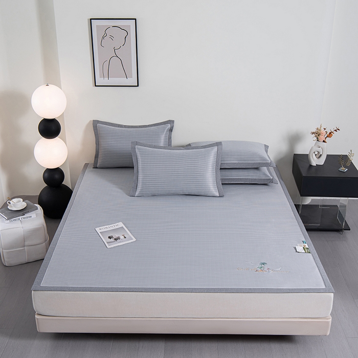 91家纺网 家纺一手货源 找家纺 （总）小牛席业 2026新款海岛夏日凉感冰丝席凉席席子系列