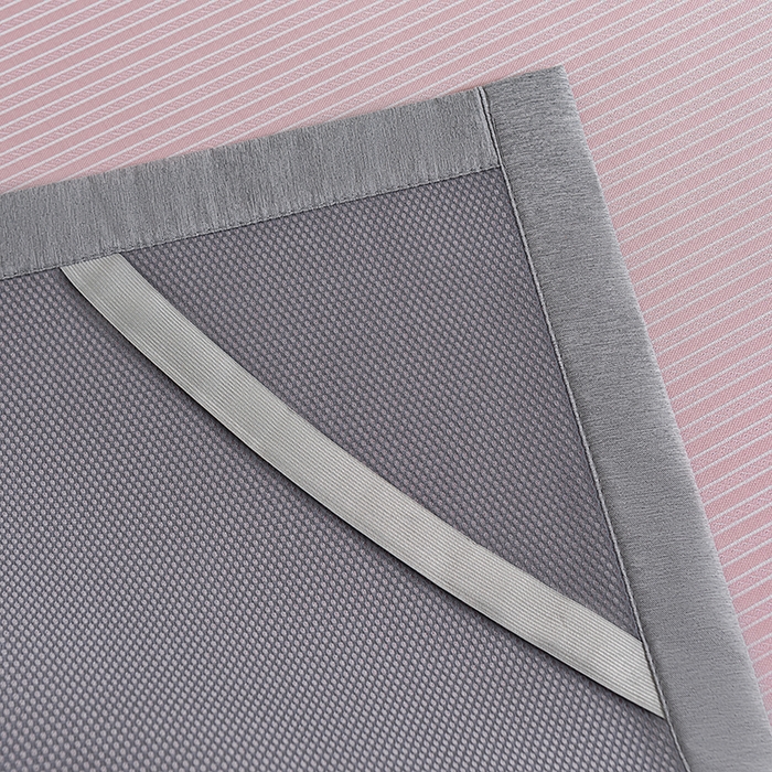 91家纺网 家纺一手货源 找家纺 小牛席业 2026新款海岛夏日凉感冰丝席凉席席子系列 海岛夏日凉感冰丝席-粉色