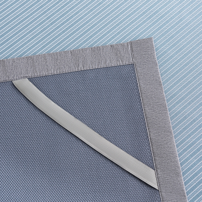 91家纺网 家纺一手货源 找家纺 小牛席业 2026新款海岛夏日凉感冰丝席凉席席子系列 海岛夏日凉感冰丝席-蓝色