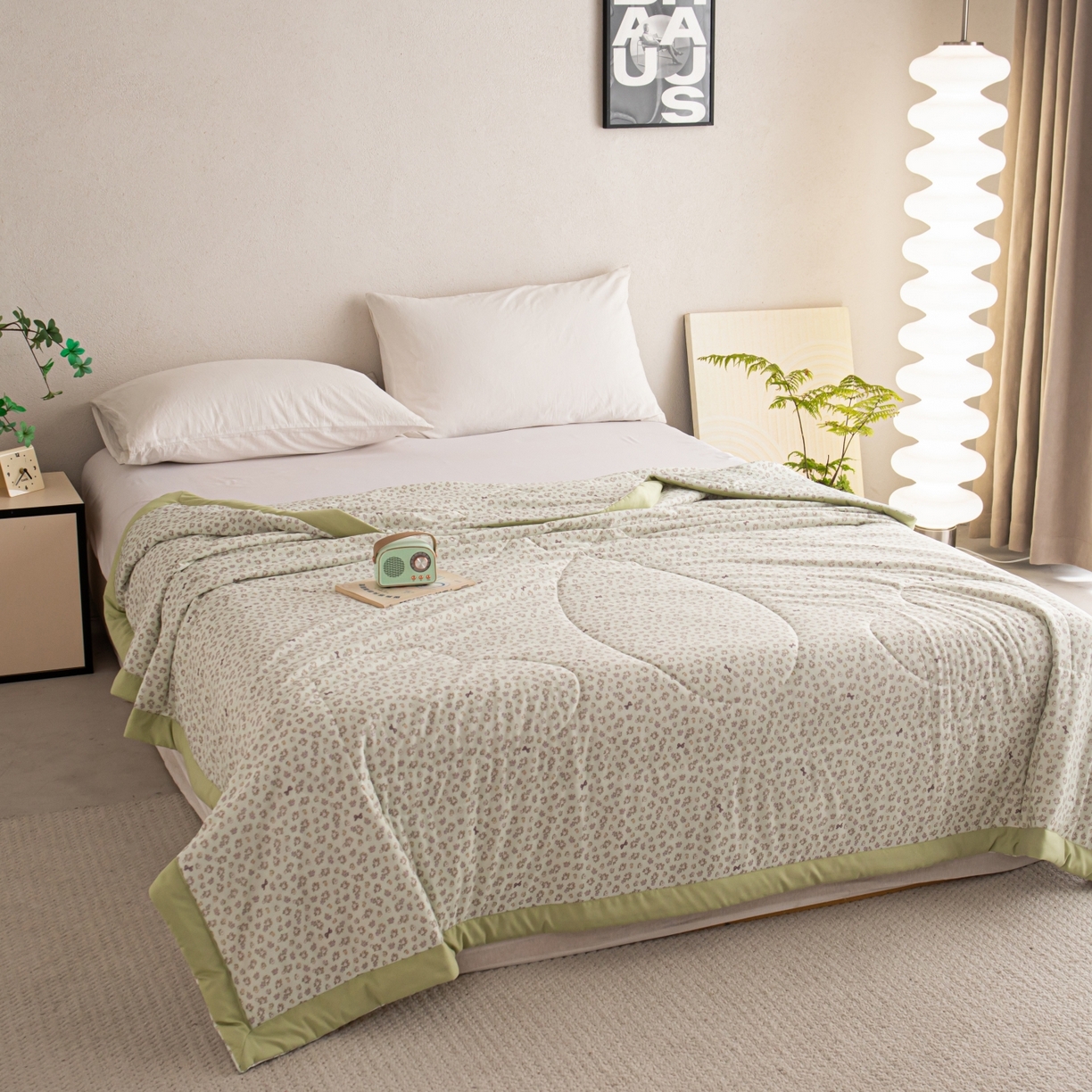 91家纺网 家纺一手货源 找家纺 亿莱鑫 2026新款手包边凉感抗菌夏凉被空调被 繁花