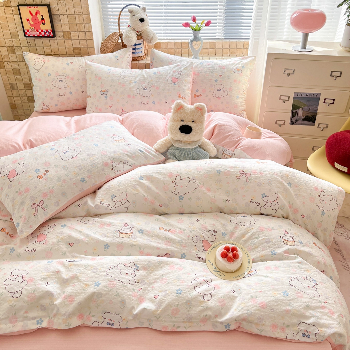 91家纺网 家纺一手货源 找家纺 （总）川悦生活 2026新款云感双层纱木棉四件套