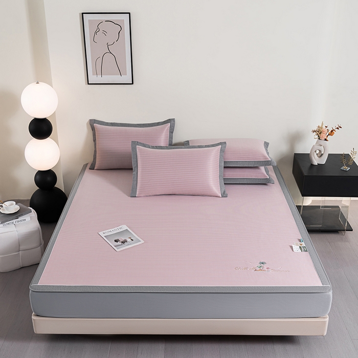 91家纺网 家纺一手货源 找家纺 （总）小牛席业 2026新款海岛夏日凉感冰丝席系列（床笠款）