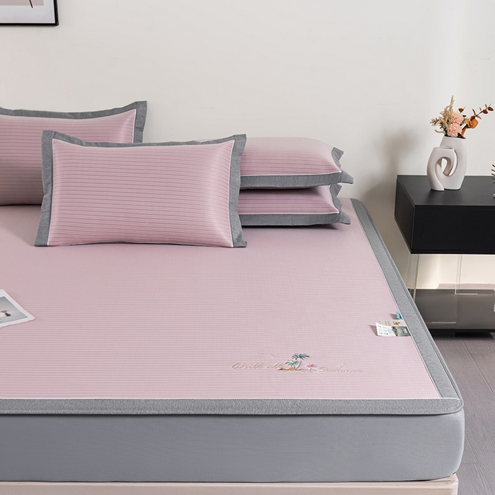 91家纺网 家纺一手货源 找家纺 （总）小牛席业 2026新款海岛夏日凉感冰丝席系列（床笠款）