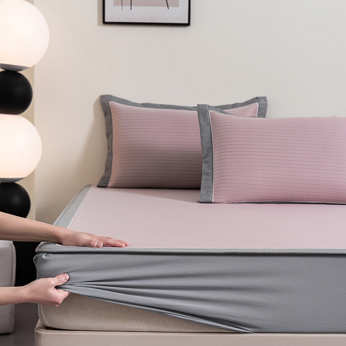 91家纺网 家纺一手货源 找家纺 （总）小牛席业 2026新款海岛夏日凉感冰丝席系列（床笠款）