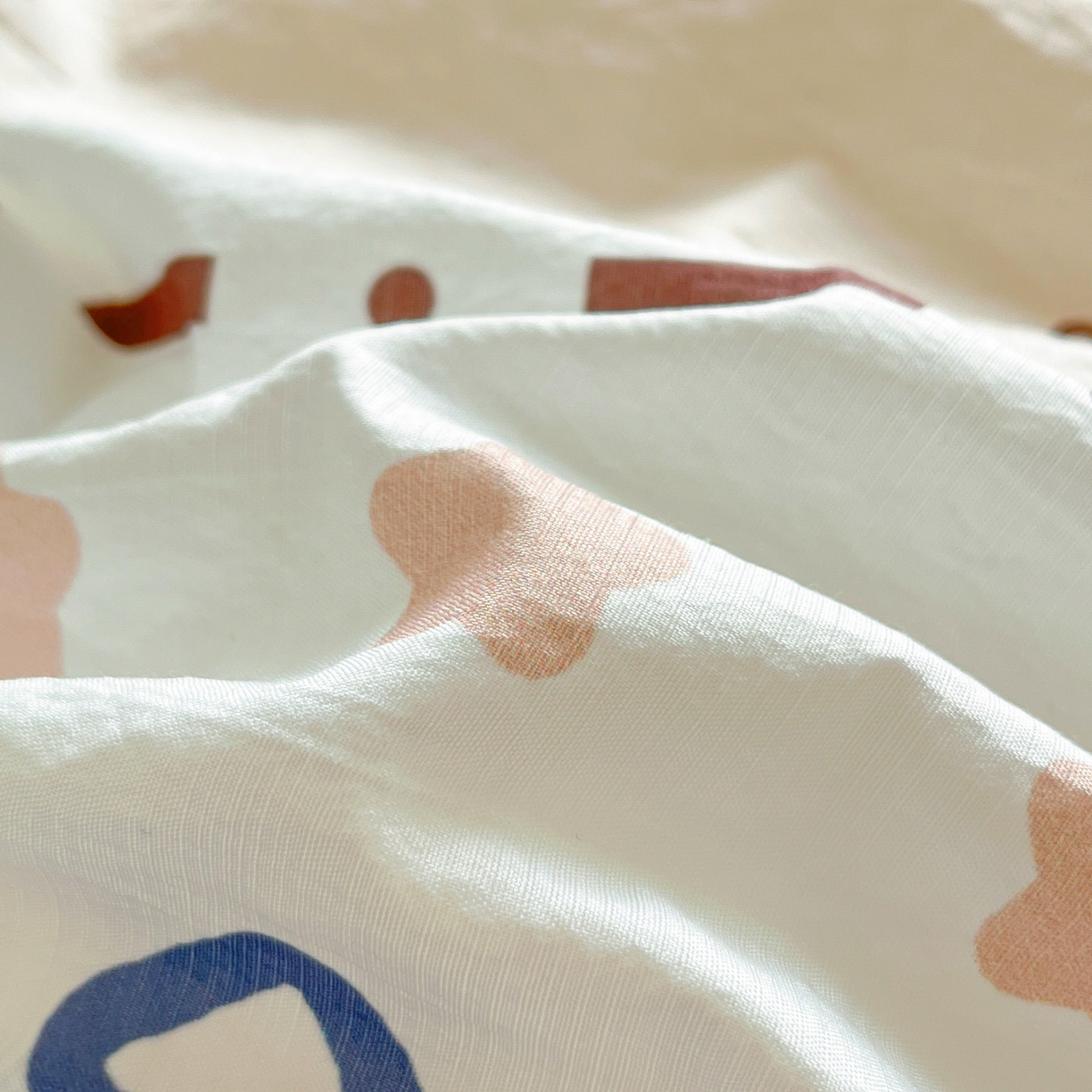 91家纺网 家纺一手货源 找家纺 川悦生活 2026新款云感双层纱木棉四件套 巧克力乐园