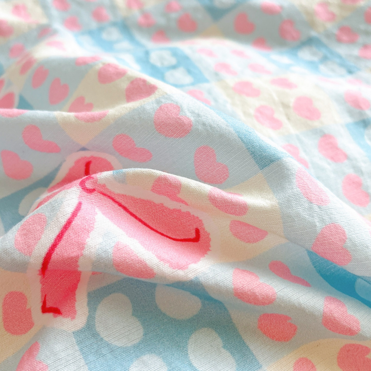 91家纺网 家纺一手货源 找家纺 川悦生活 2026新款云感双层纱木棉四件套 甜梦心愿