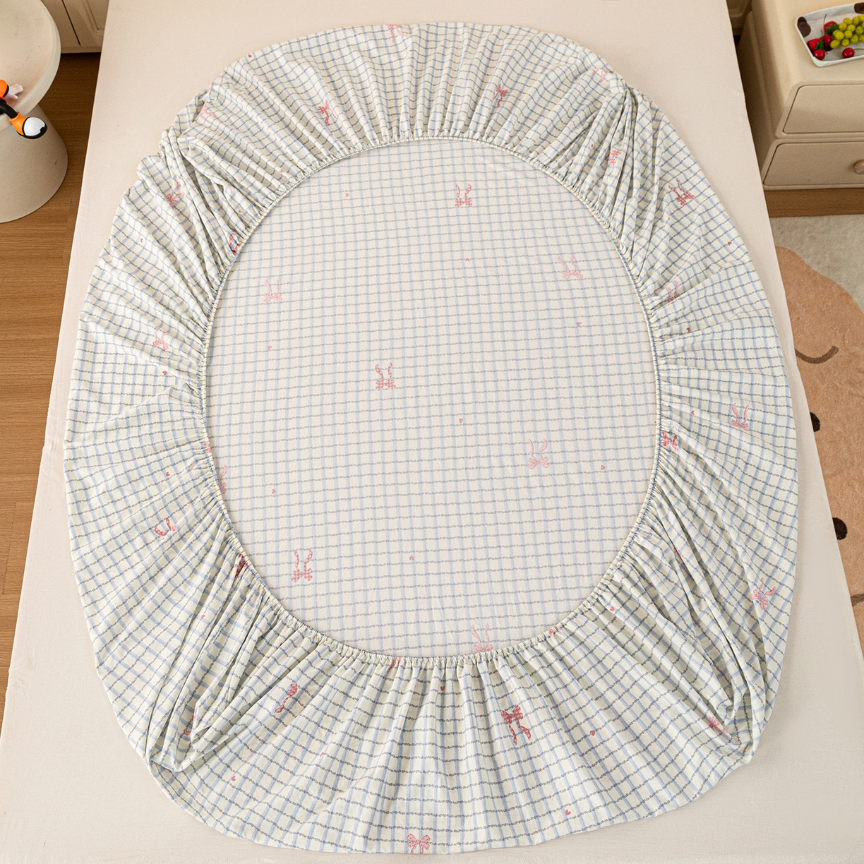 91家纺网 家纺一手货源 找家纺 （总）梦纤绒 2026新款卡通印花床笠单品床笠床笠单件