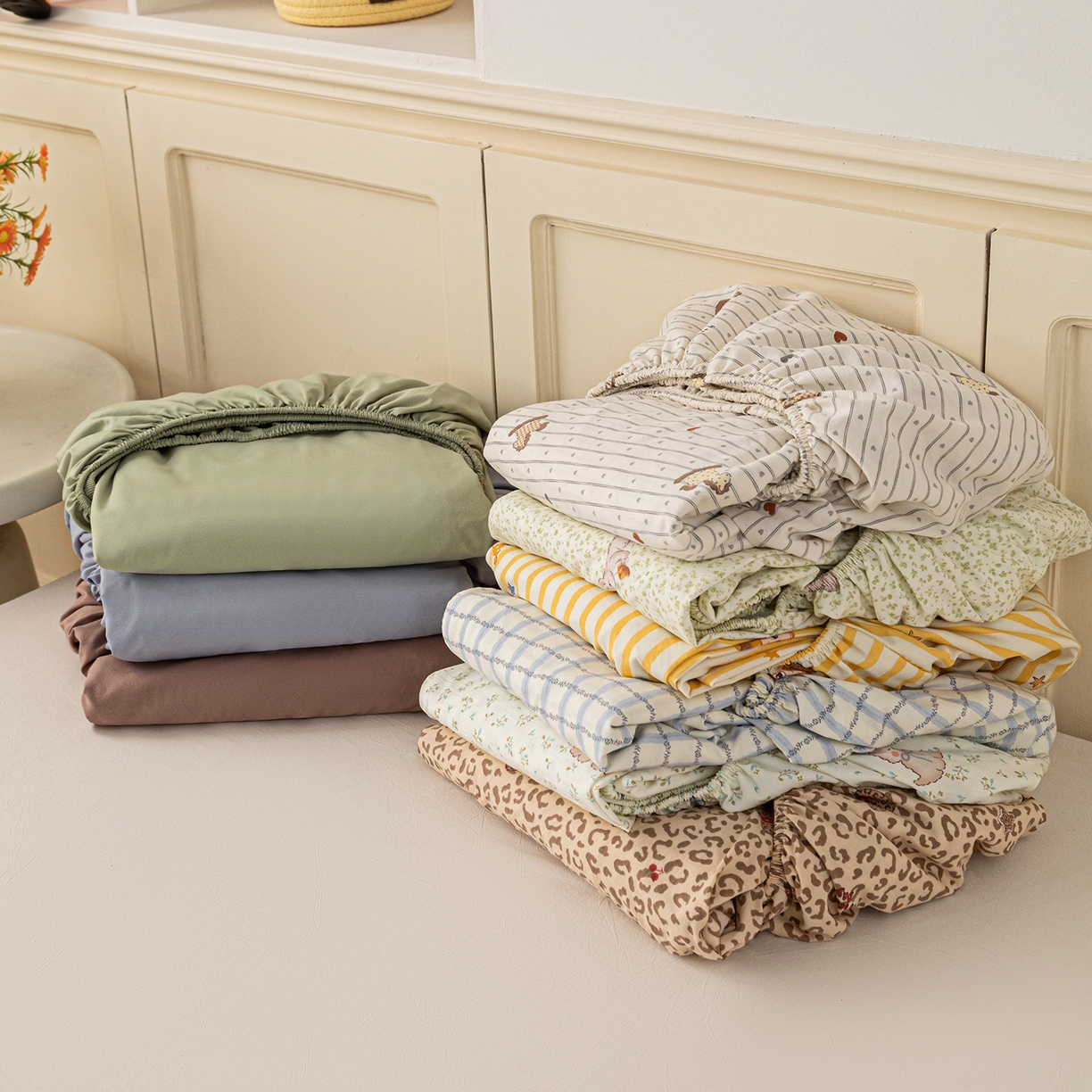 梦纤绒 2026新款卡通印花床笠单品床笠床笠单件 组合图仅做展示不可下单