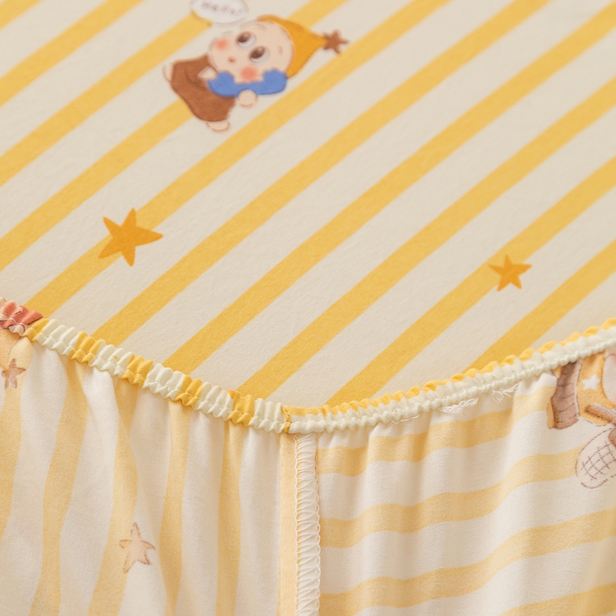 91家纺网 家纺一手货源 找家纺 梦纤绒 2026新款卡通印花床笠单品床笠床笠单件 影伦戏影