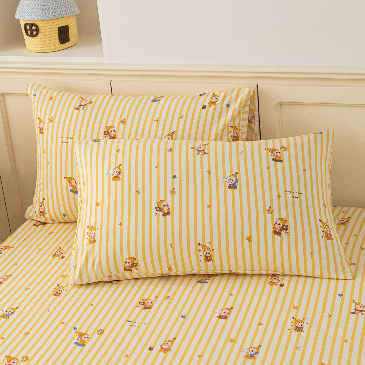 梦纤绒 2026新款卡通印花床笠单品床笠床笠单件 影伦戏影