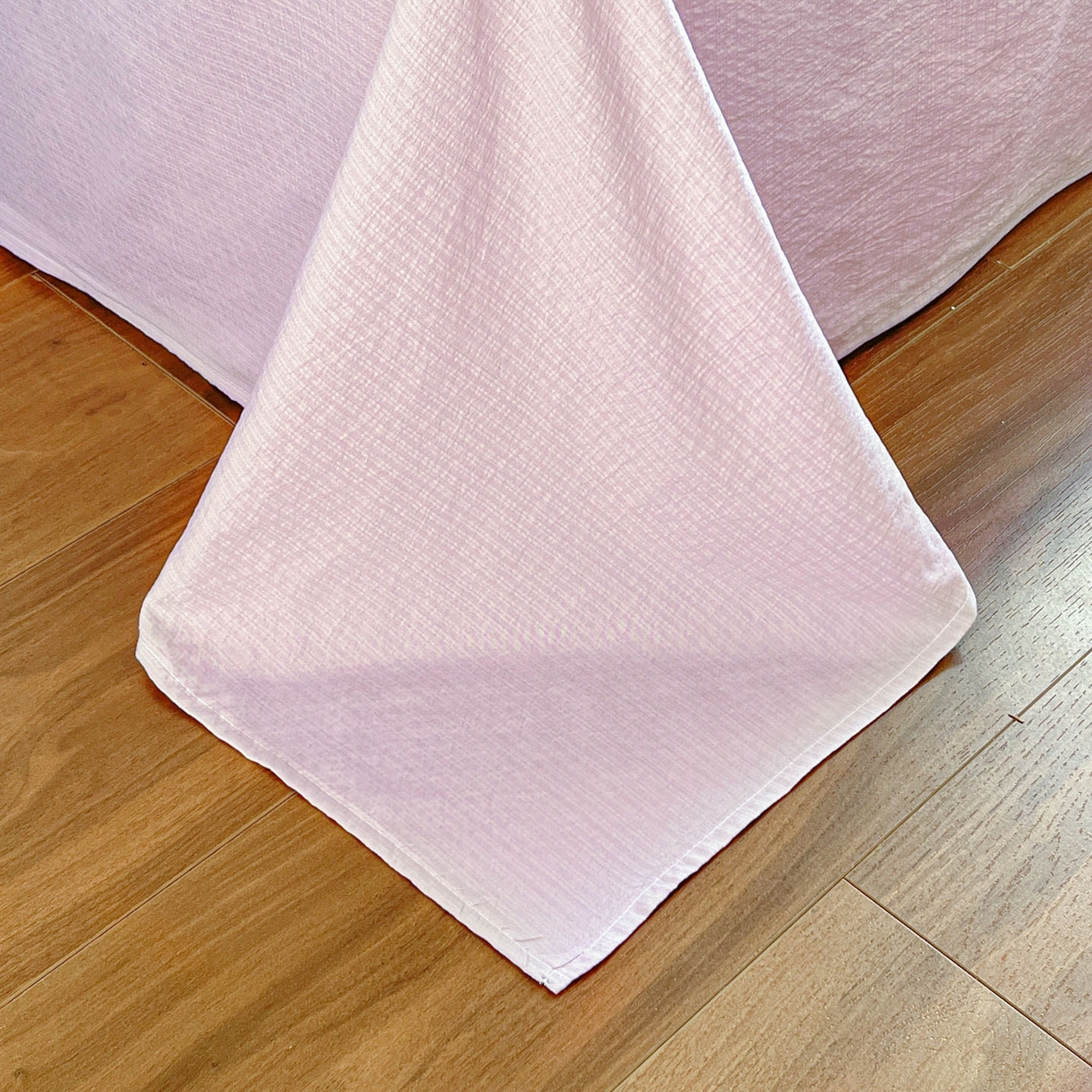 91家纺网 家纺一手货源 找家纺 川悦生活 2026新款云感双层纱木棉四件套 香芋甜梦