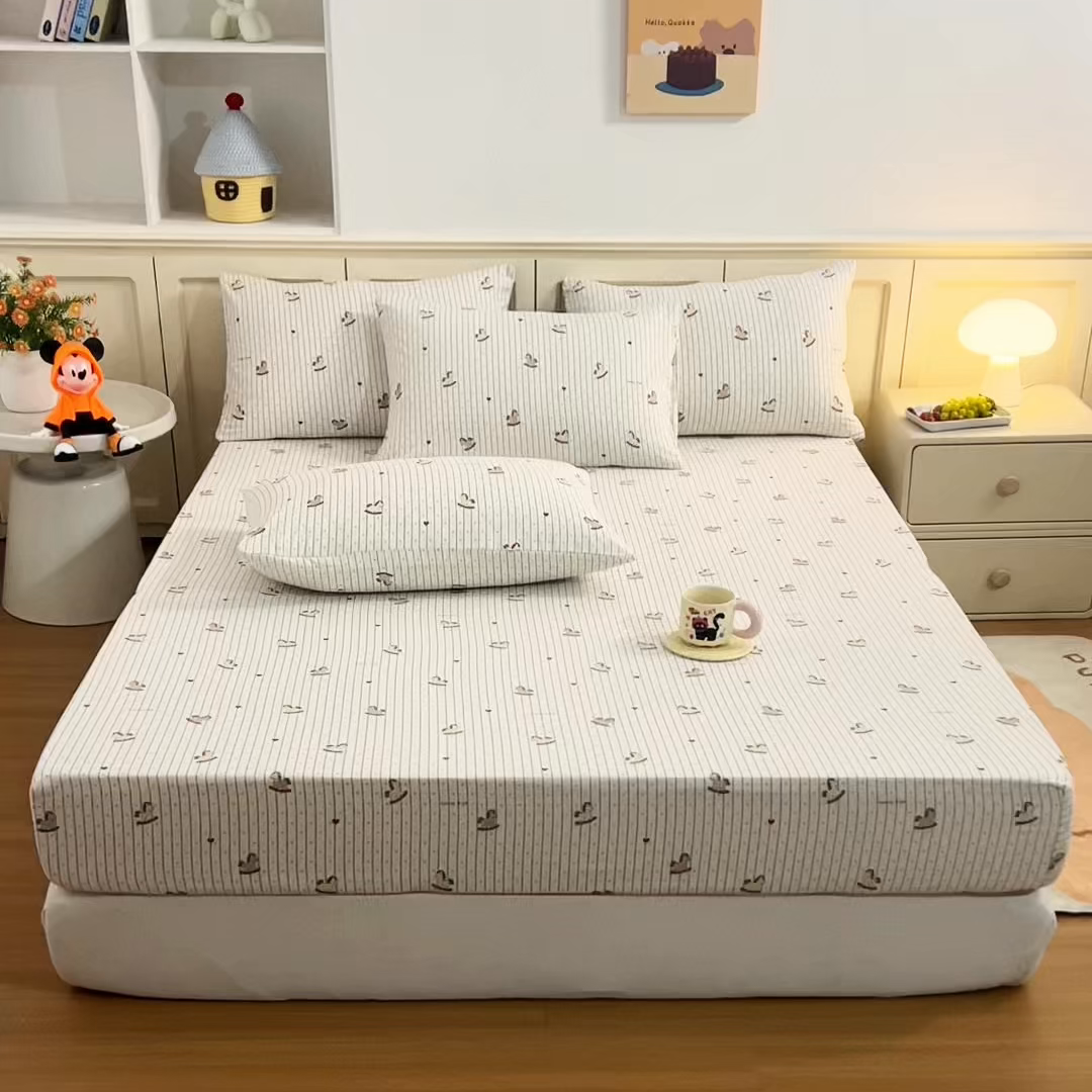 91家纺网 家纺一手货源 找家纺 梦纤绒 2026新款卡通印花床笠单品床笠床笠单件 小木马