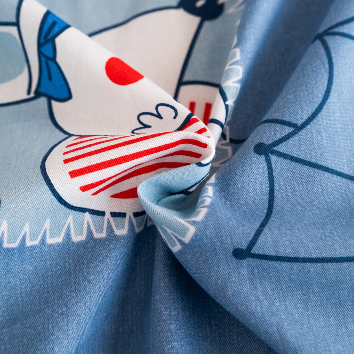 91家纺网 家纺一手货源 找家纺 梦纤绒 2026春夏新款全棉纯棉印花学生宿舍三件套 棉织格语