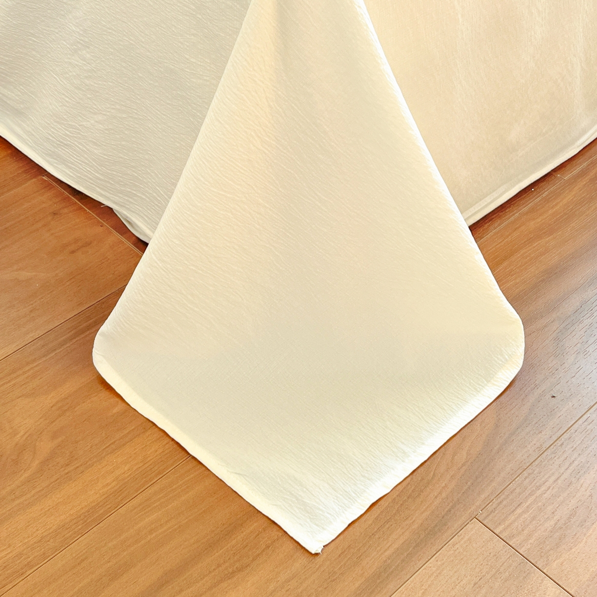 91家纺网 家纺一手货源 找家纺 川悦生活 2026新款云感双层纱木棉四件套 海盐小咪