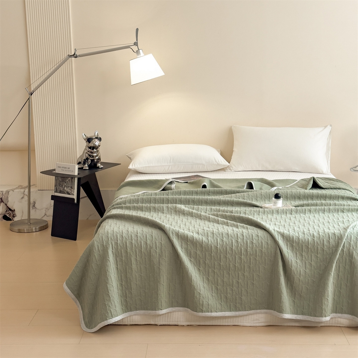 91家纺网 家纺一手货源 找家纺 （总）布凡家居 2026新款290克全棉A类三层纱盖毯夏被午睡被