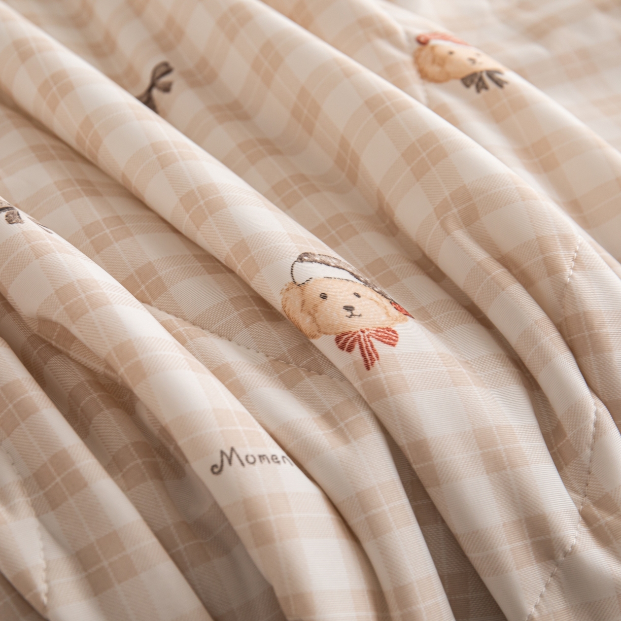 91家纺网 家纺一手货源 找家纺 亿莱鑫 2026新款手包边凉感抗菌夏凉被空调被 可爱小熊