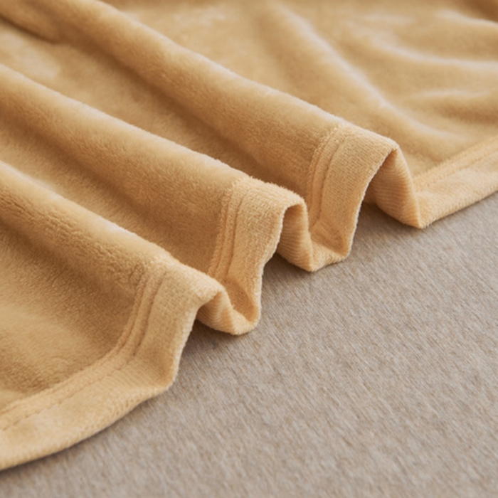 91家纺网 家纺一手货源 找家纺 （总）宅部落 2026新款云貂绒纯色毯子300克毛毯法莱绒盖毯牛奶绒毛毯
