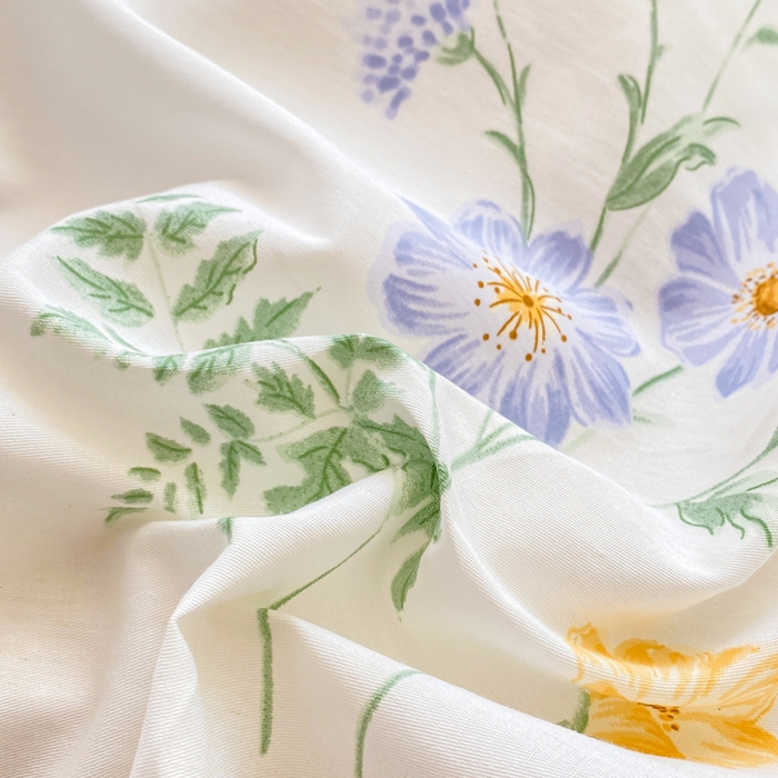 91家纺网 家纺一手货源 找家纺 红日子纺织品 2026春夏新款小清新12868全棉纯棉学生卡通款单被套被套单件 拾光花间