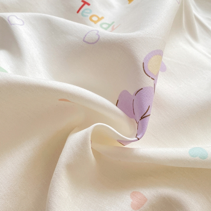 91家纺网 家纺一手货源 找家纺 红日子纺织品 2026春夏新款小清新12868全棉纯棉学生卡通款单被套被套单件 伙伴甜心