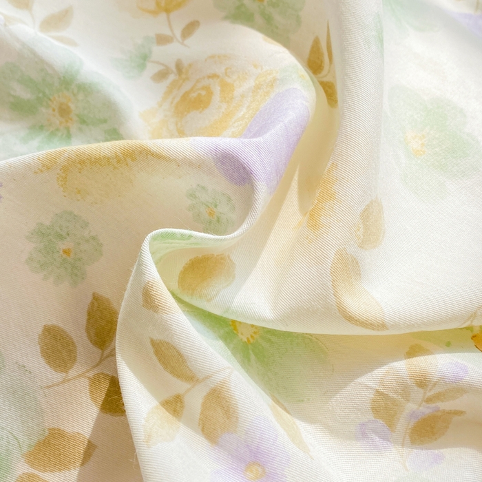 91家纺网 家纺一手货源 找家纺 红日子纺织品 2026春夏新款小清新12868全棉纯棉学生卡通款单被套被套单件 蘑菇小兔