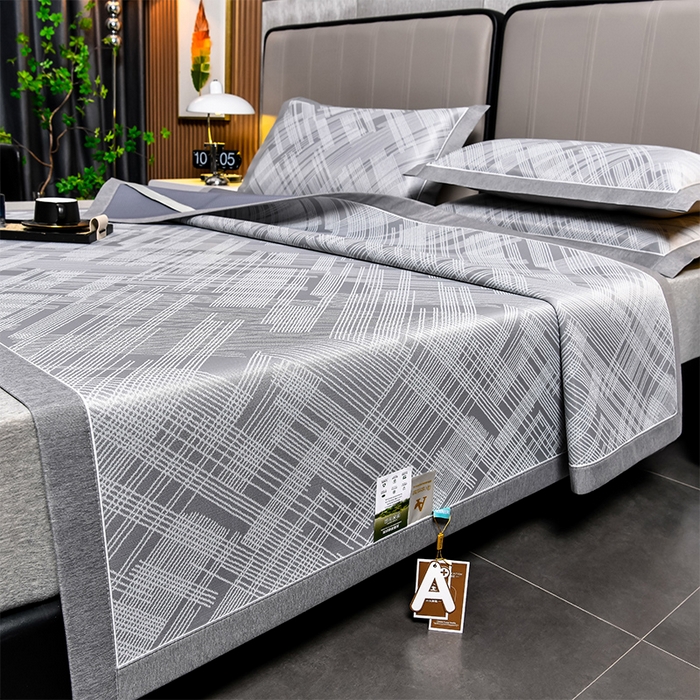 91家纺网 家纺一手货源 找家纺 （总）小牛席业 2026新款清凉冰丝席凉席席子系列-简单生活