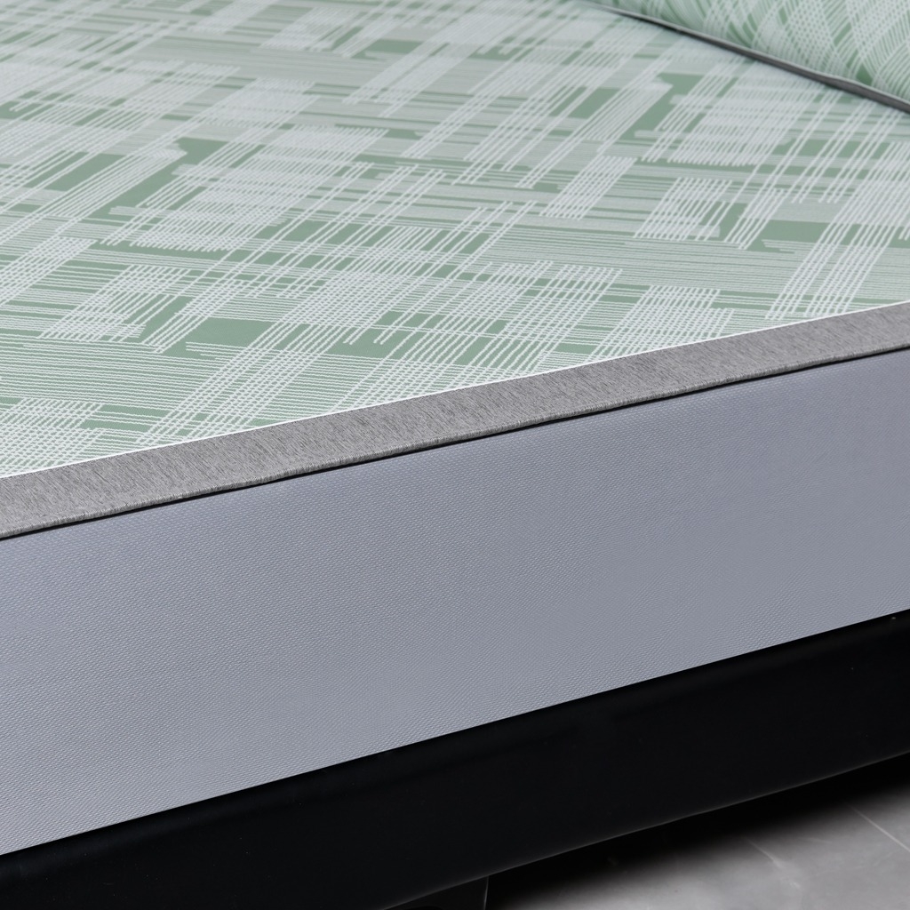 91家纺网 家纺一手货源 找家纺 小牛席业 2026新款清凉冰丝席凉席席子系列（床笠款）-简单生活 简单生活-绿色