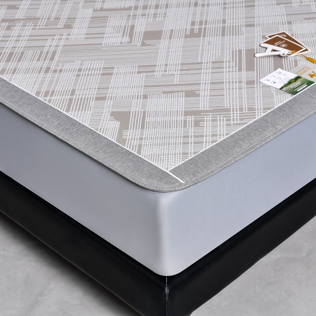 91家纺网 家纺一手货源 找家纺 小牛席业 2026新款清凉冰丝席凉席席子系列（床笠款）-简单生活 简单生活-香槟