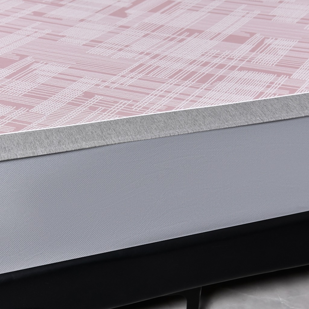 91家纺网 家纺一手货源 找家纺 小牛席业 2026新款清凉冰丝席凉席席子系列（床笠款）-简单生活 简单生活-粉色